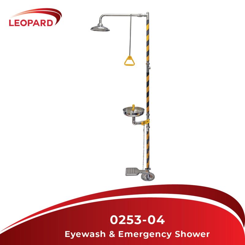 Eyewash dan Emergency Shower LEOPARD 0253-04 (pencuci mata)