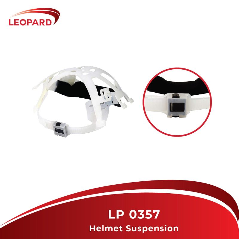 Helmet Suspension Fastrack "LEOPARD" LP 0358 -Bahan berkualitas -Awet & tahan lama -Menggunakan sytem penguncian rail track sehingga memudahkan pengguna dalam penyesuaian ukuran kepala -Terdapat foam pada bagian depan kepala, sehingga nyaman ketika digunakan Artikel : LP 0357 Material : PE Lock System : Rail Track