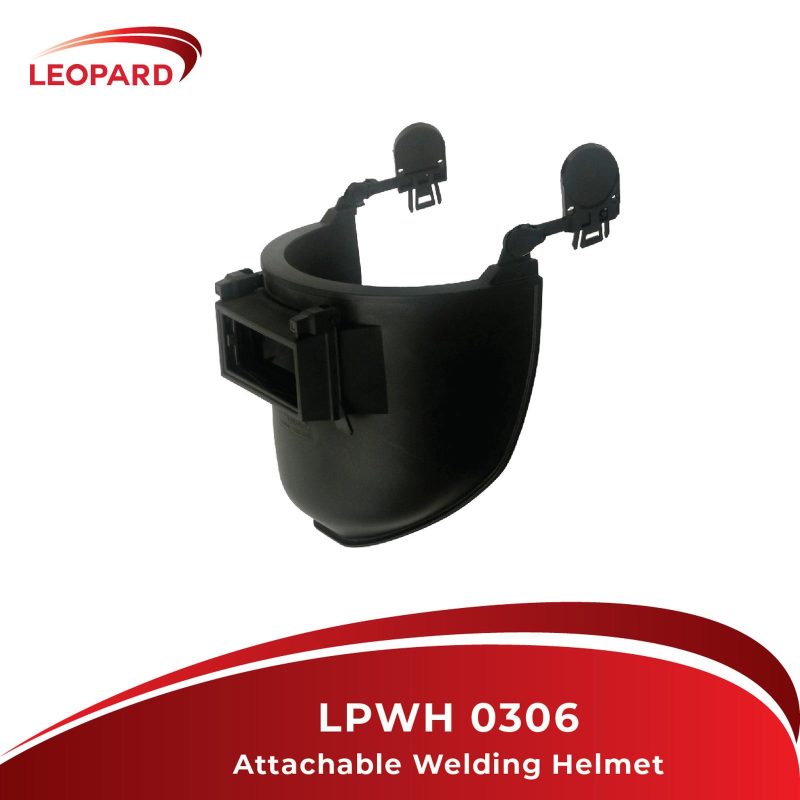 Welding Helmet Attachable "LEOPARD" 0306 -Ringan dan kuat, sehingga pekerja dapat dengan nyaman menggunakannya dalam waktu lama. -Inner helm, ukuran inner dapat disesuaikan sesuai dengan semua ukuran kepala. -Rotasi helm, 180° -Tempat Kaca, memiliki dua tempat kaca yang berfungsi untuk dipasangkan dengan kaca putih dan hitam. -Kombinasi dengan helm, pada artikel LPWH 0306 dapat dikombinasikan dengan helm pengaman. -Memenuhi standar ANSI Z87.1 Spesifikasi Colour : Black Material : Polypropelene Power : None Suspension : None Mirror Size : 120 mm X 55 mm Standard : ANSI Z87.1 *Note : Pembelian kedok las / welding helmet ini tidak termasuk kaca pada kedok las