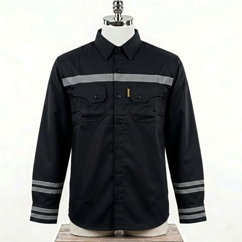 SERAGAM SAFETY BAJU ATASAN LENGAN PANJANG WARNA HITAM