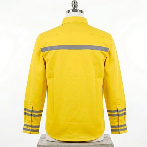 BAJU SAFETY LENGAN PANJANG BAHAN AMERICAN DRILL PREMIUM