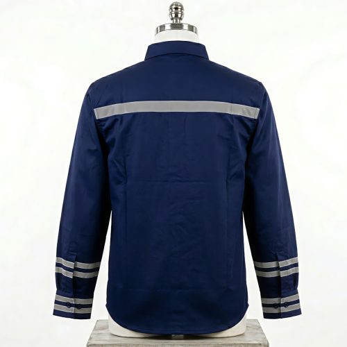 BAJU SAFETY LENGAN PANJANG BAHAN AMERICAN DRILL PREMIUM