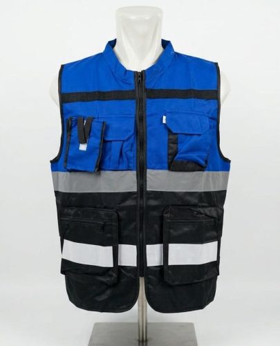 ROMPI SAFETY KOMBINASI BIRU HITAM BAHAN AMERICAN DRILL