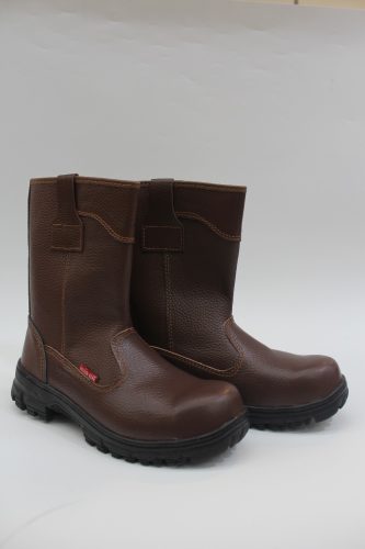 Dragon Hawk DH 806 Anti-Slip High-Top Safety Boots (Brown)