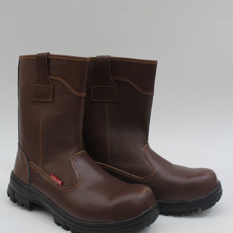 SEPATU SAFETY DRAGON HAWK DH 806 WARNA COKLAT