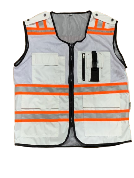 VEST ROMPI SAFETY BAHAN TASLAN KOMBINASI JARING